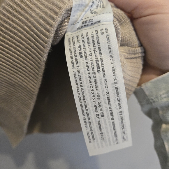 Abercrombie & Fitch Women's Beige Ribbed Tank Top - Picture 3 of 4